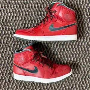 Men’s Air Jordan 1 Premier High US 9.5 Red Green